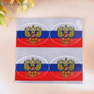 Красно синий флаг с гербом