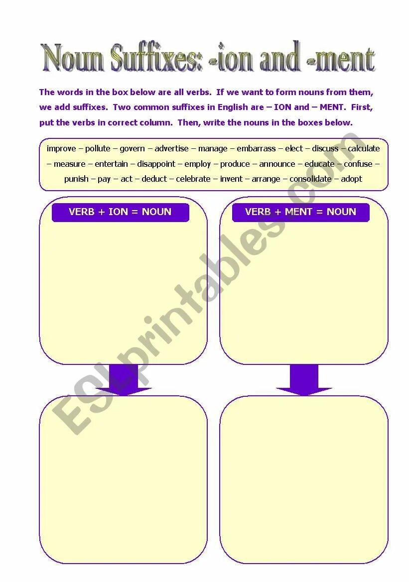 Word formation form noun with the suffixes. Noun suffixes. Suffixes of Nouns ion. Noun forming suffixes.