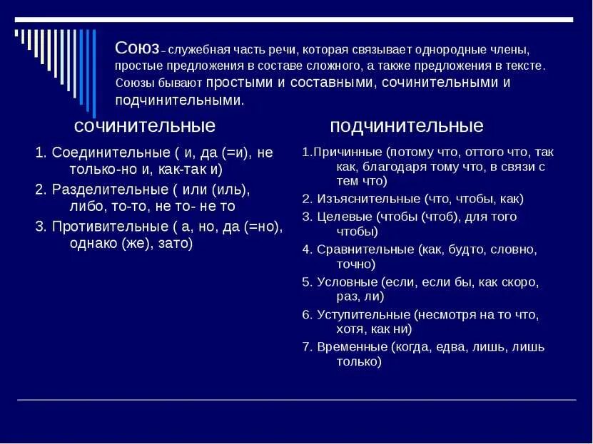 Союз это служебная часть речи которая. Предложения с сочинительными и подчинительными союзами. Союз служебная часть которая связывает однородные. Союз часть речи.