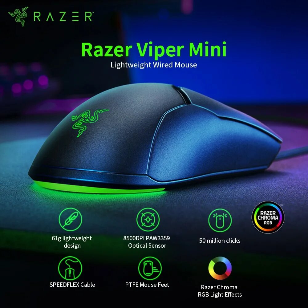 Razer viper сенсор. Разер вайпер. razer viper mini. игровая мини-мышь razer viper. мышка razer viper mini v2.