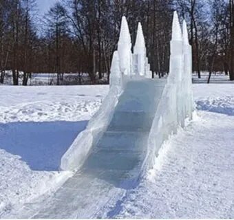 Снежные горки ледяные горки