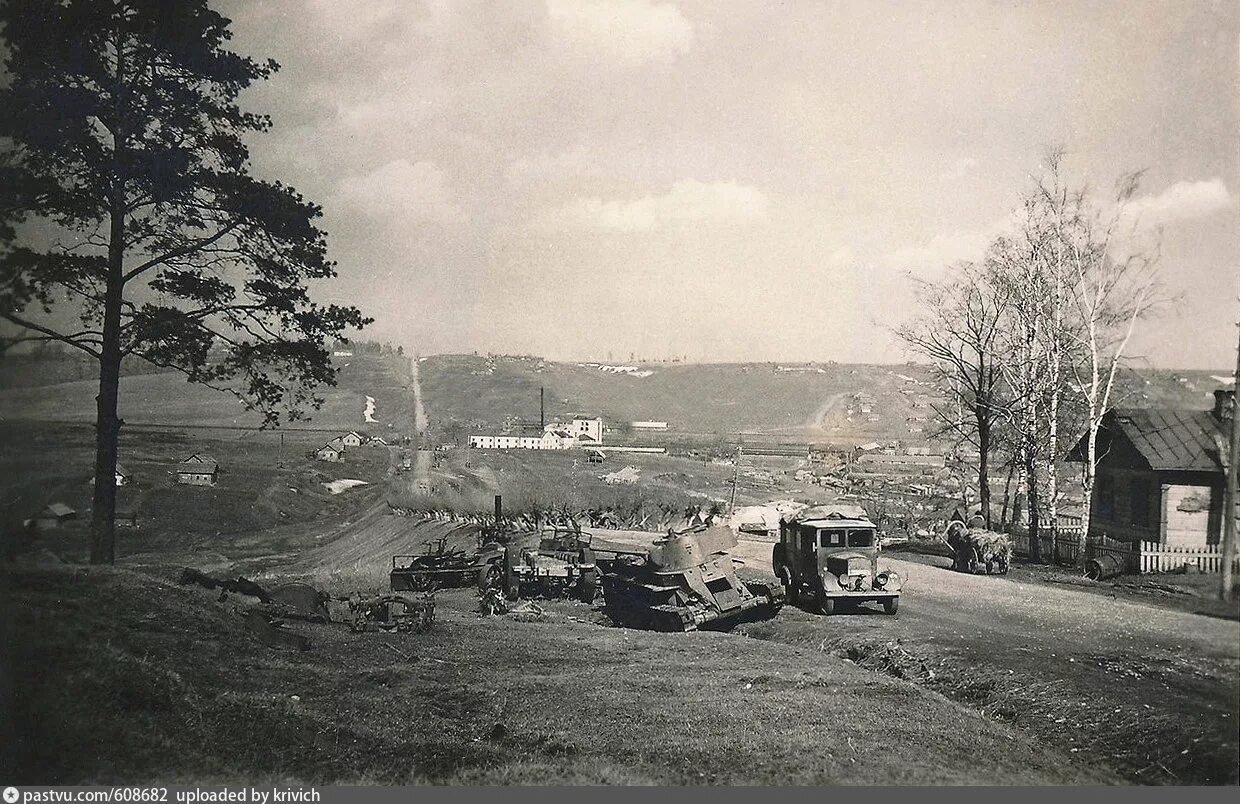 Минское шоссе 1941. Таборная гора Смоленск. Московское шоссе 1941 год.