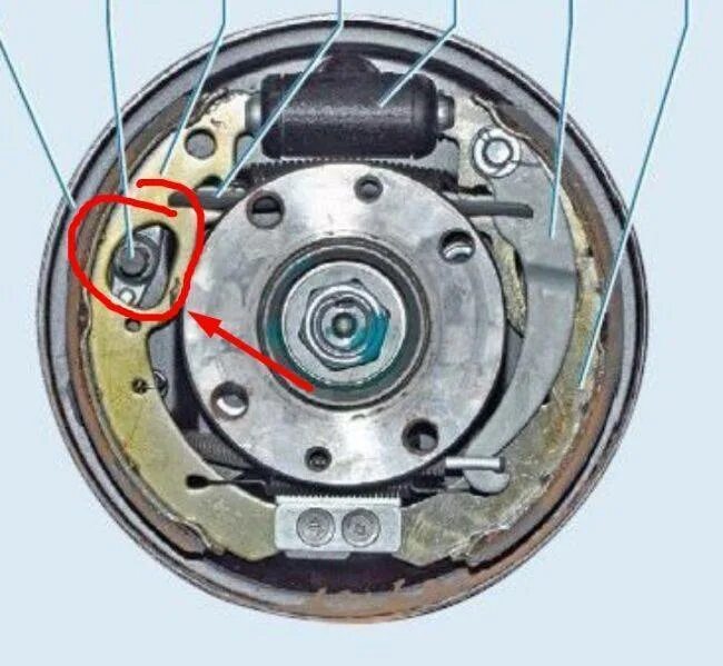 Задняя тормозная система ВАЗ 2190. Замена задних колодок гранта с абс