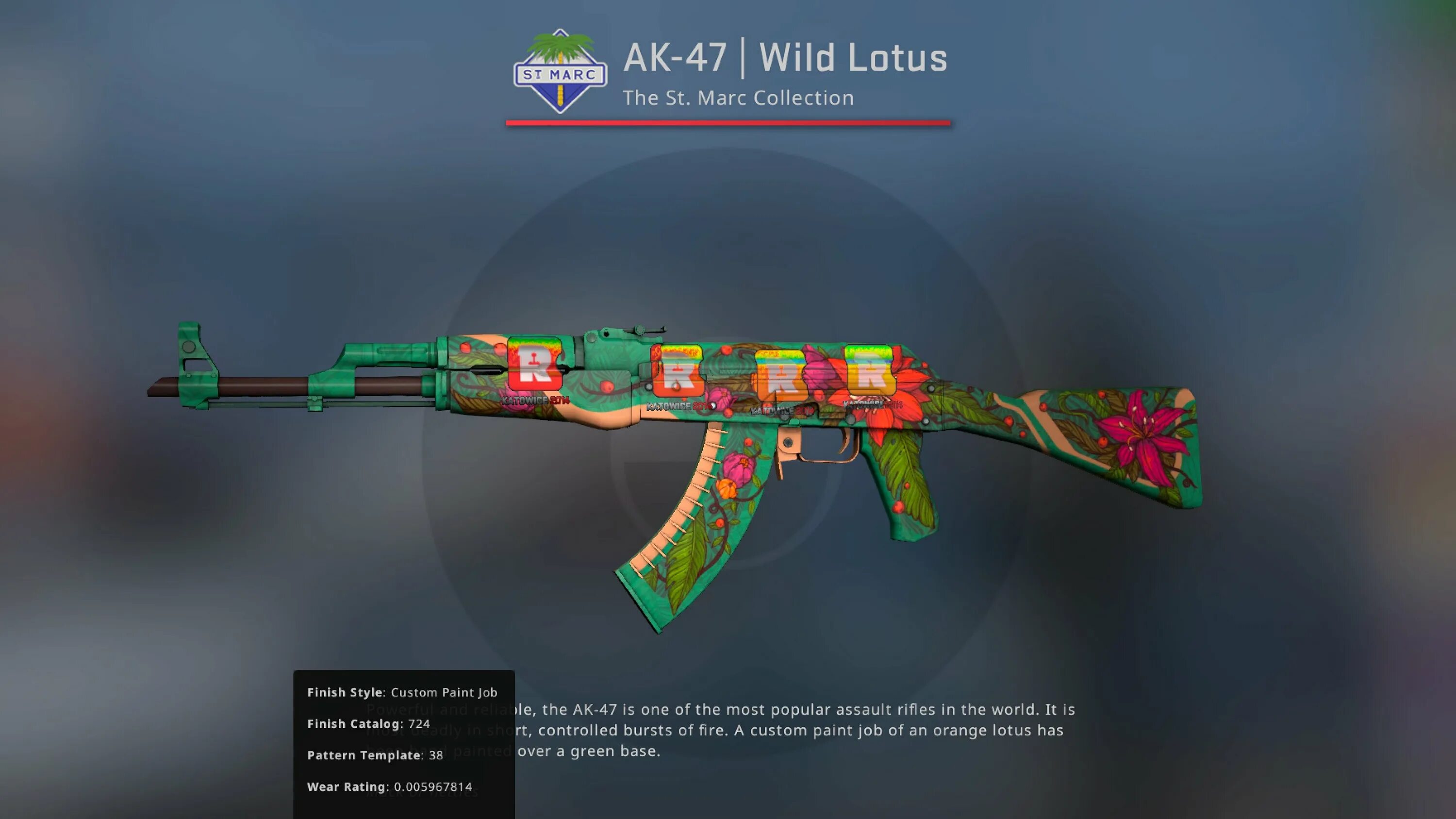 Вилд скины. AK-47 | Wild Lotus. Скины с наклейками Катовице 2014. Wild Lotus CS go. AK Wild Lotus reason Gaming.