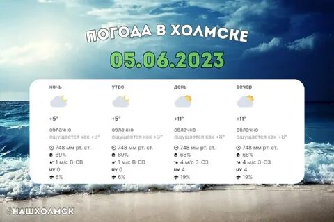 Погода холмская на 3