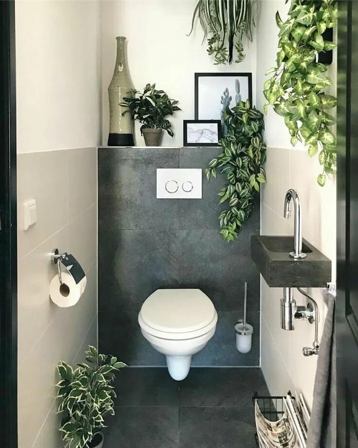 сантехника в интерьере туалета в квартире хрущевке Guest bathroom design, Toilet