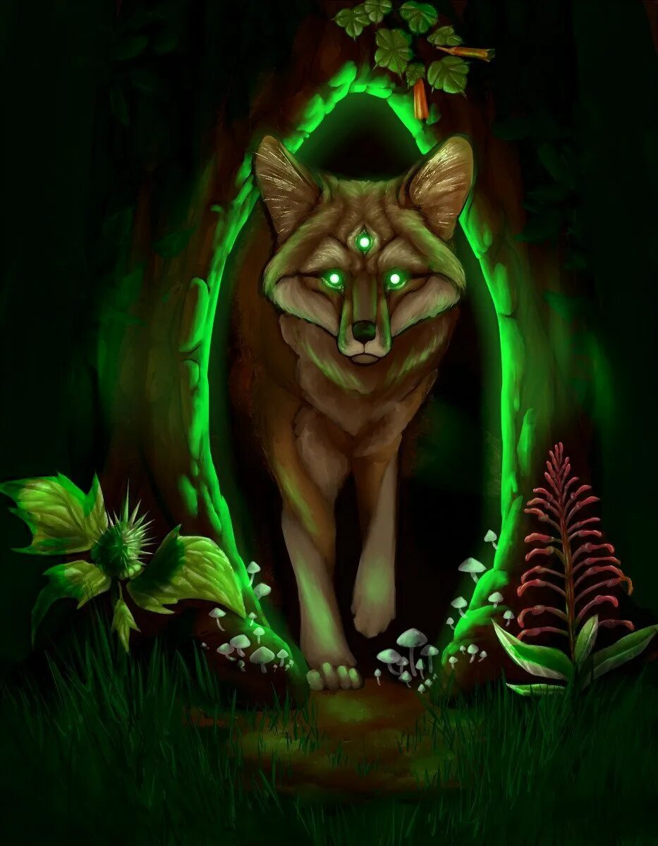 Волк светятся глаза. Волк с зелеными глазами. Волк арт. Мистические волки. Волк со светящимися глазами.