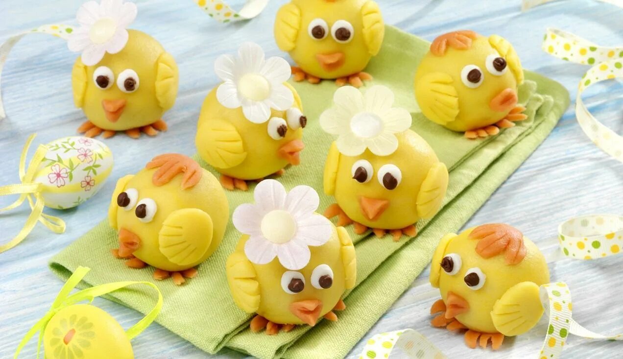 Цыплята из зефира