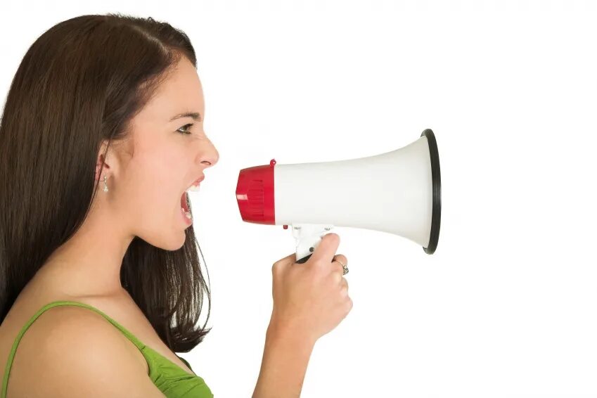 Talk loudly