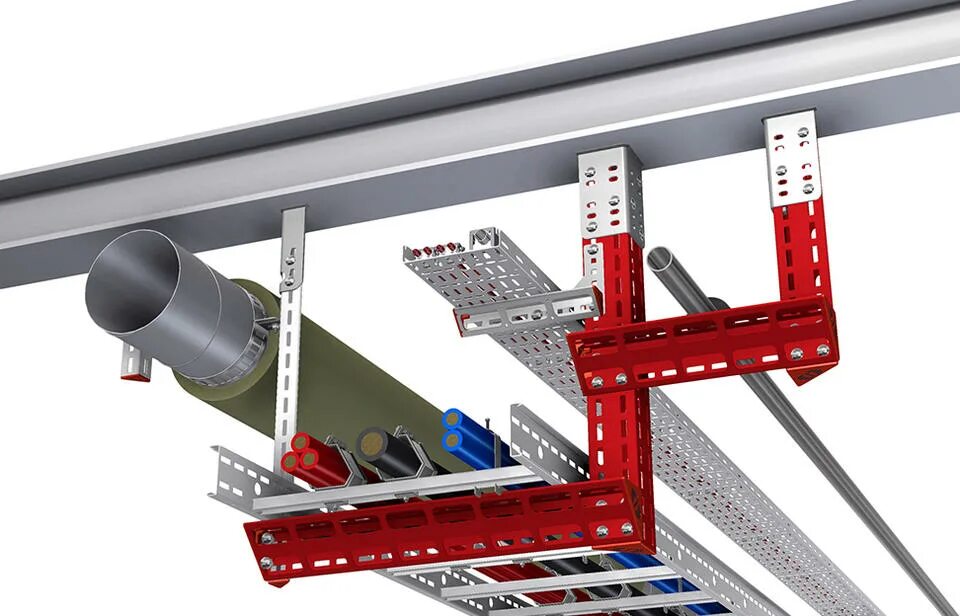 Support k. Лоток кабельный кат.ф Oglaend System spb-rf40-150 ai. Элемент крепежный для PFS/30. Горизонтальная направляющая КПГ-60x44x3000. Вертикальный лестничный лоток Oglaend System.