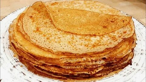 Тонкие блинчики на воде с молоком