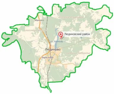 Карта людиново