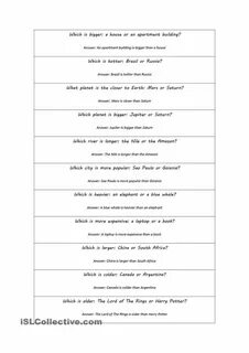 Comparison questions