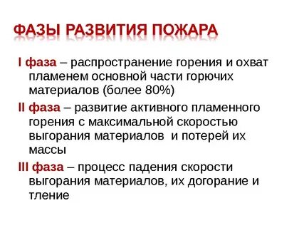 Степени пожара