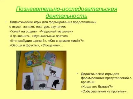 Игровая познавательно исследовательская деятельность