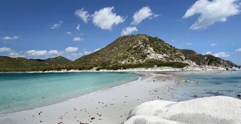 Punta molentis beach. 