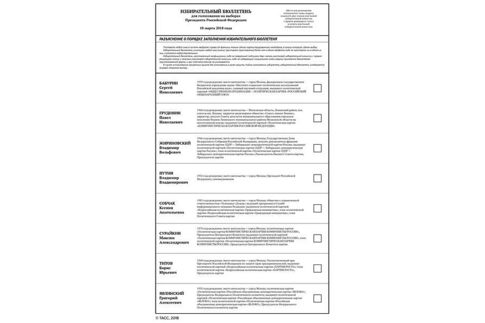 Как выглядит биллютень на выборах президента рф. Бюллетень на выборах президента РФ 2018. Избирательный бюллетень. Бюллетень для голосования на президентских выборах. Избирательный бюллетень выборы президента.