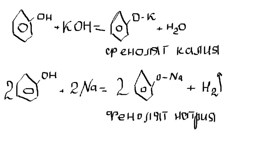 Фенол и раствор гидроксида калия. Реакция фенола с гидроксидом калия. Фенол и гидроксид калия. Фенол и натрий реакция. Взаимодействие фенола с натрием уравнение.