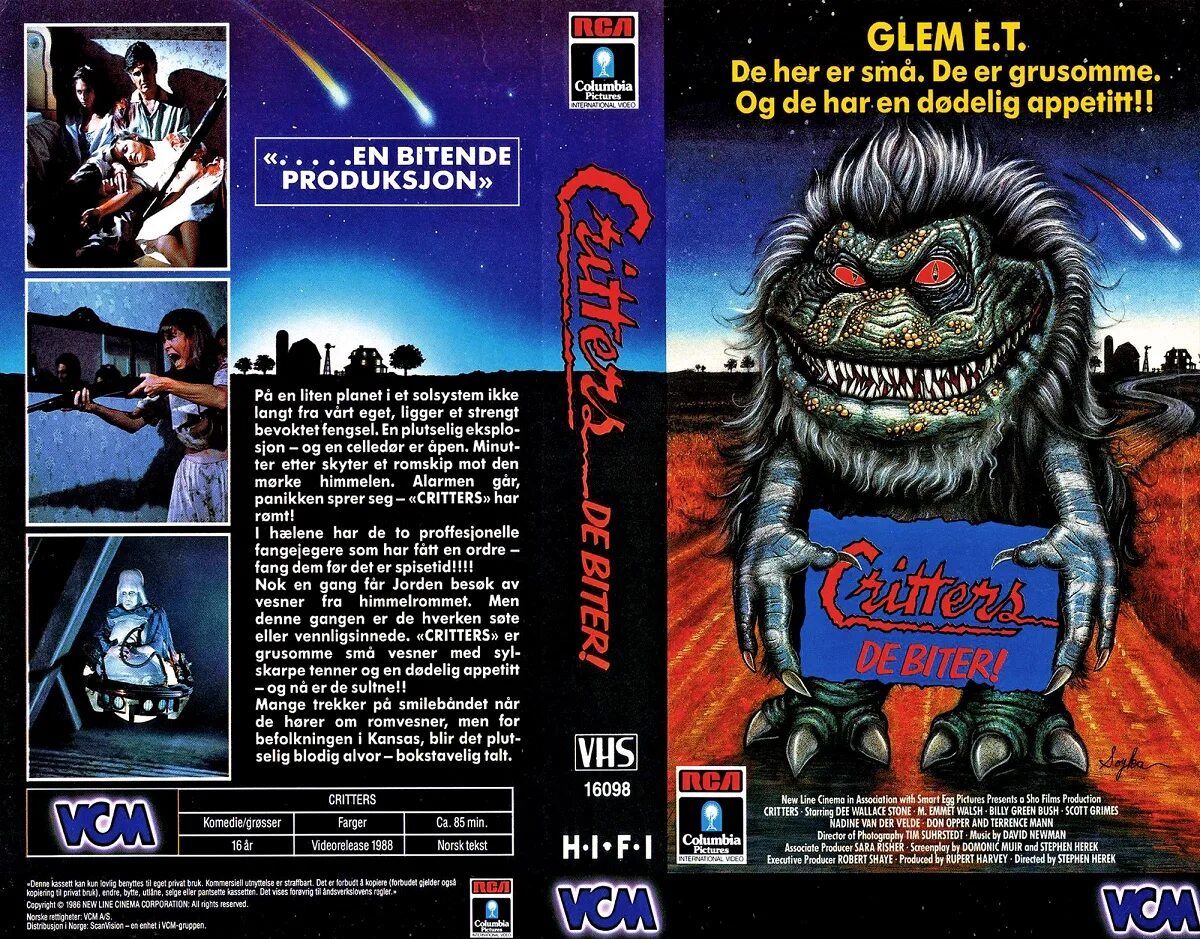 Песни smiling critters. Critters 2 1988 Постер.