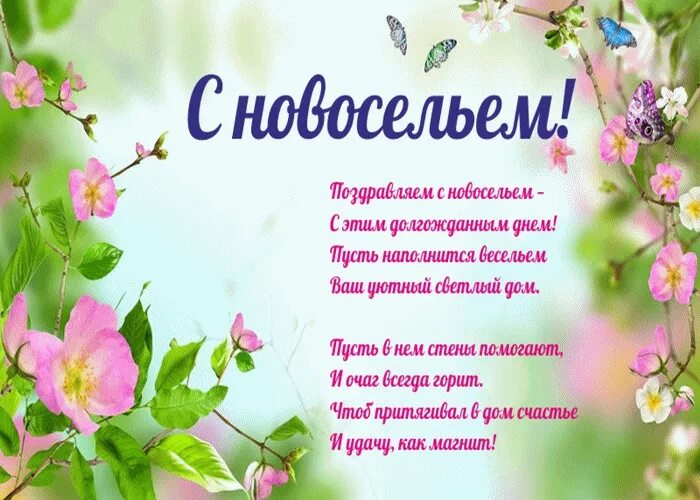 С новосельем муженек 