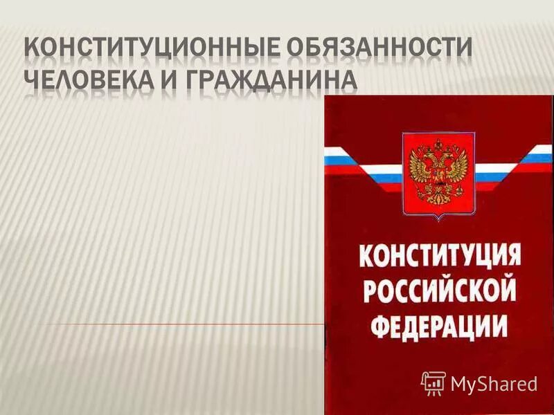 Конституционная ответственность гражданина рф. Незыблемое право.