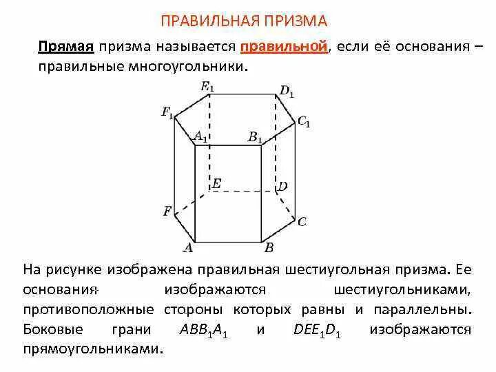 Боковая грань шестиугольной Призмы. Грани шестиугольной Призмы. Боковое ребро шестиугольной Призмы. Правильная шестиугольная Призма.