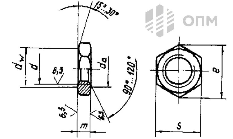 Гайка ОСТ 4.893.008-88. M8x0.75 гайка ОСТ 4.893.009-88. ОСТ 4.893.009-88. Гайка м16 1 32.136 ОСТ4.893.009-88.