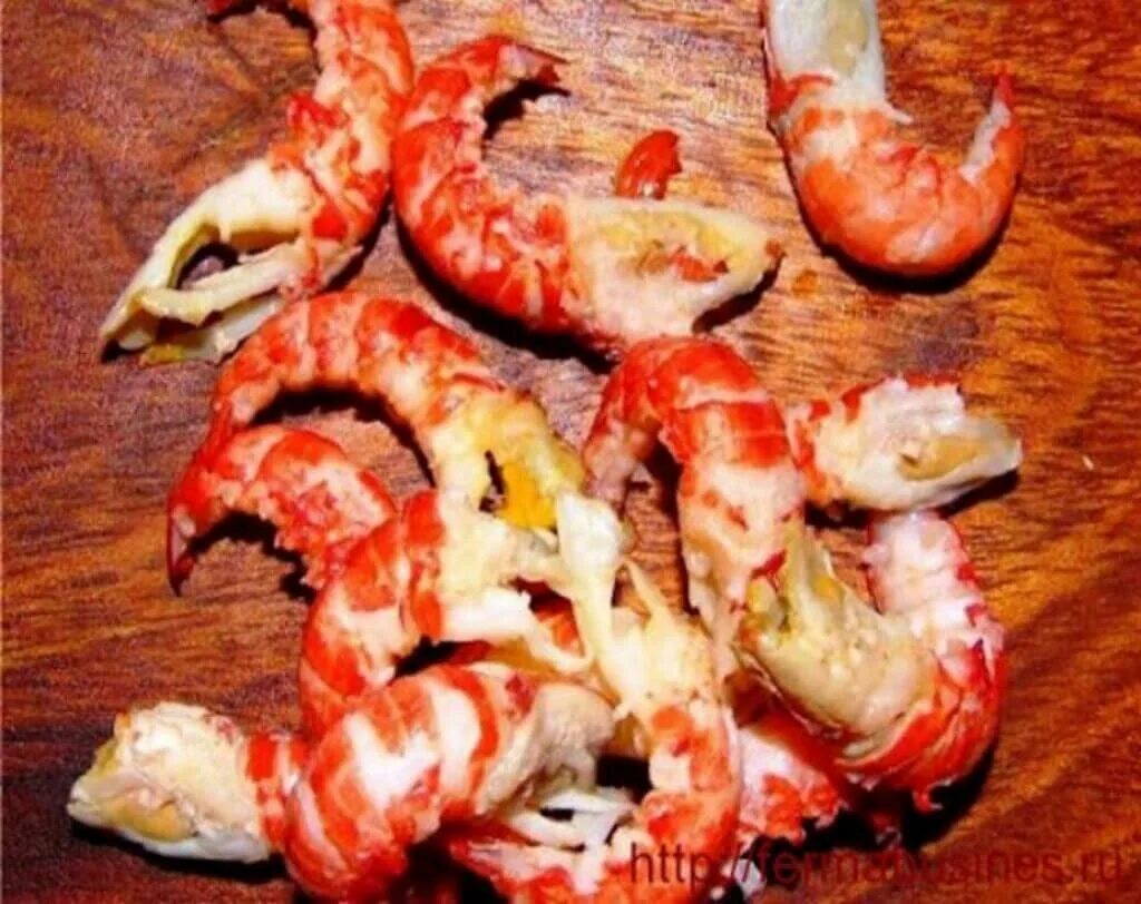 Сколько мяса в раке