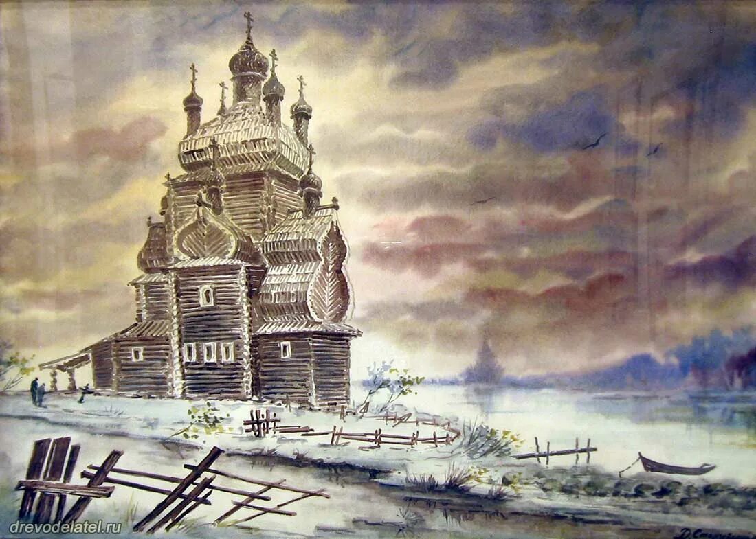 старчевский дмитрий яковлевич -художник. иван билибин город китеж. ростов великий рерих картина. сергиев посад. юрий ушаков деревянная архитектура русского севера.