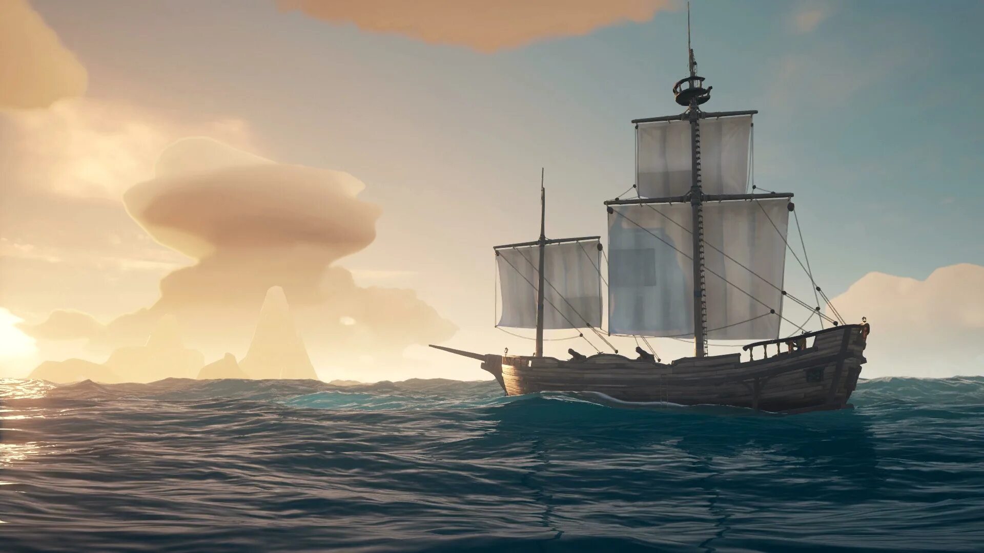 Шлюп и Бригантина Sea of Thieves. Бригантина корабль Sea of Thieves. Шлюп Sea of Thieves. Sea of Thieves корабль шлюп. Игра корабль плывет