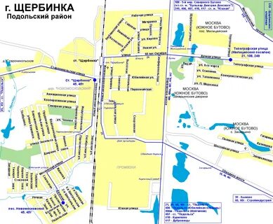 Карта г щербинки