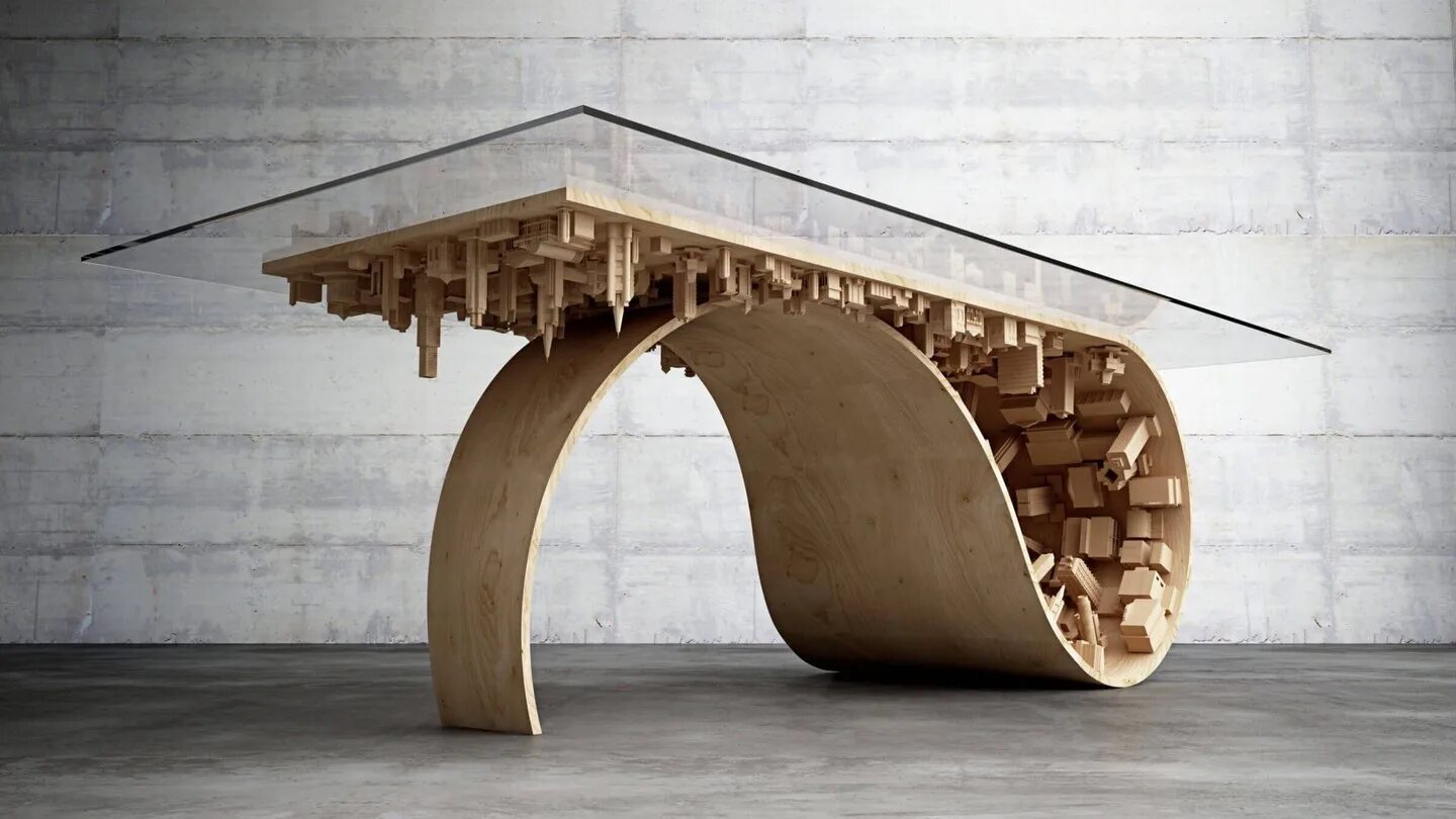 Нестандартные предметы. Необычная мебель. Необычная дизайнерская мебель. Необычные столы. Креативные столы из дерева.