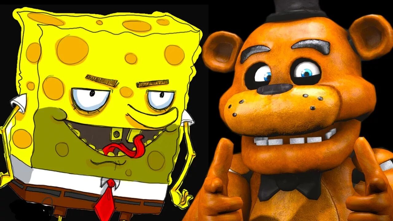 Spongebob 5. Спанч Боб ФНАФ. Губка Боб Фредди. FNAF Спанч Боб.