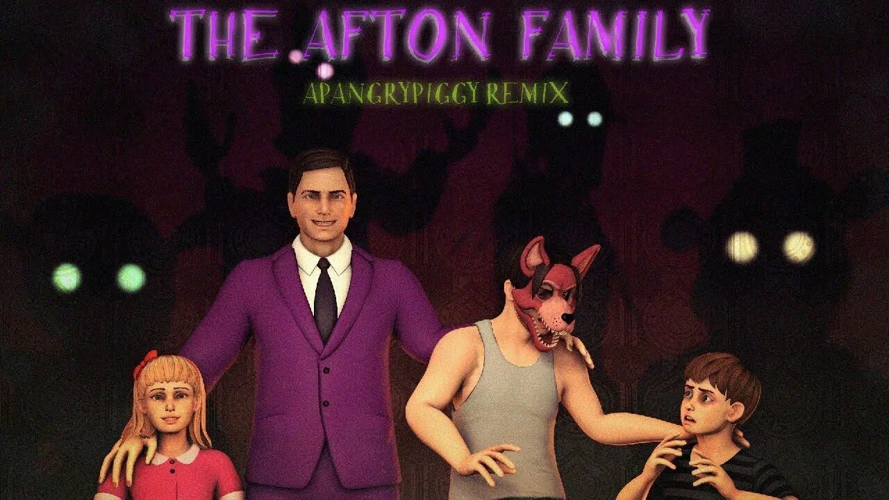 Afton family remix. Афтон Фэмили/SFM/. Afton Family APANGRYPIGGY. Семья ФНАФ. Afton Family Remix APANGRYPIGGY.