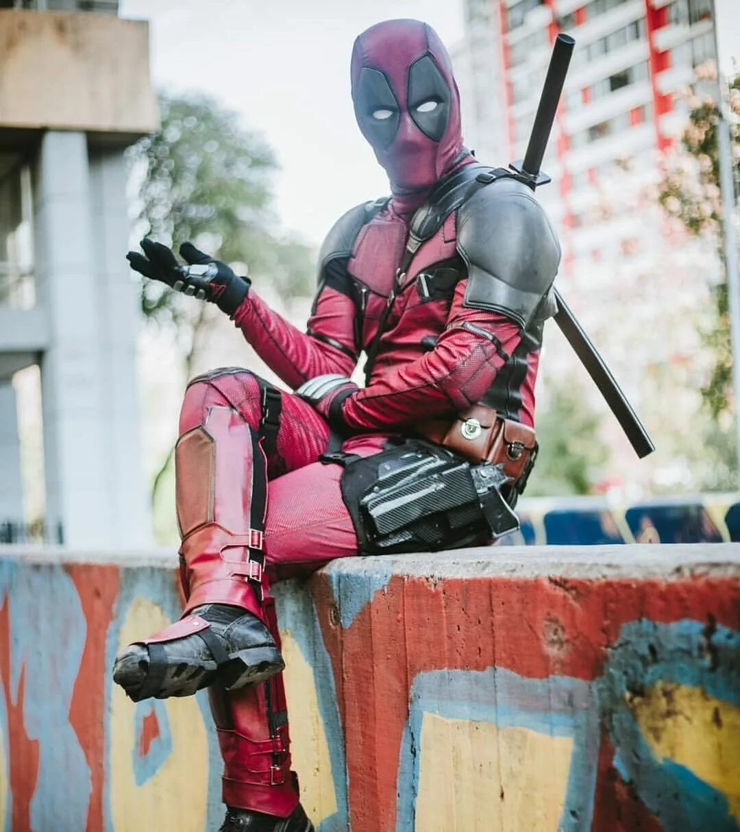 Deadpool карандашом. Дэдпул. Дедул. Дедул. Новогодний дэдпул.