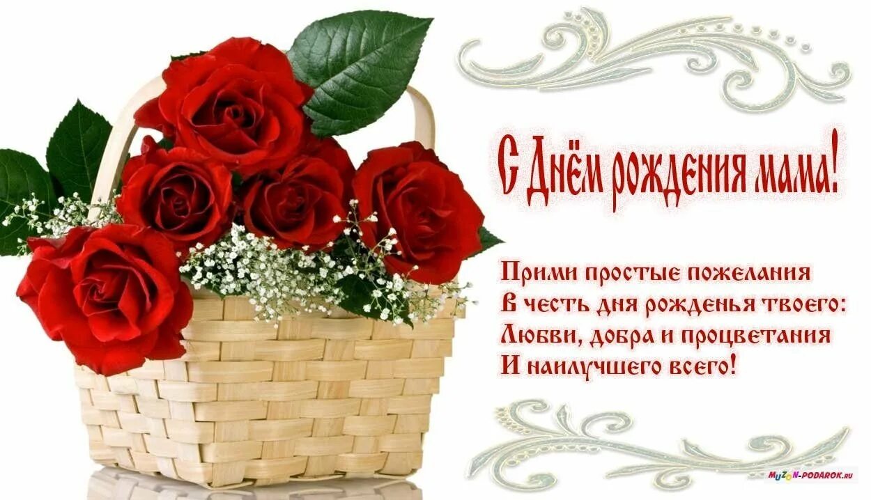 С днем рождения женщине маме красивые открытки