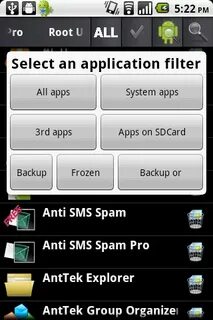 Root and select
