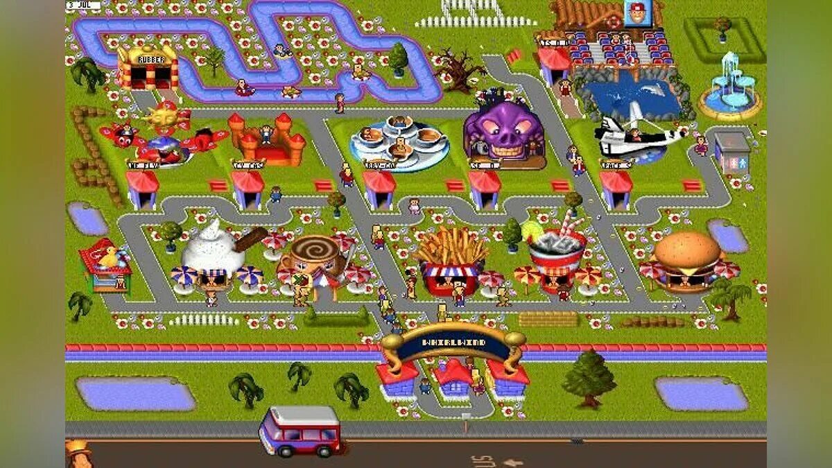 Игра парк сега. Theme Park Sega. Theme Park сега. Theme Park World (SIM Theme Park). Theme Park 1994.
