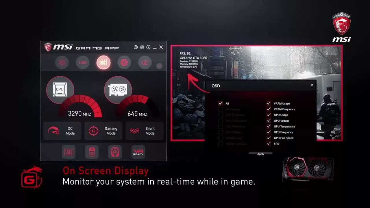 Msi game boost. MSI Gaming OSD. Приложение игр MSI. Виджет MSI. MSI приложение для ноутбука.