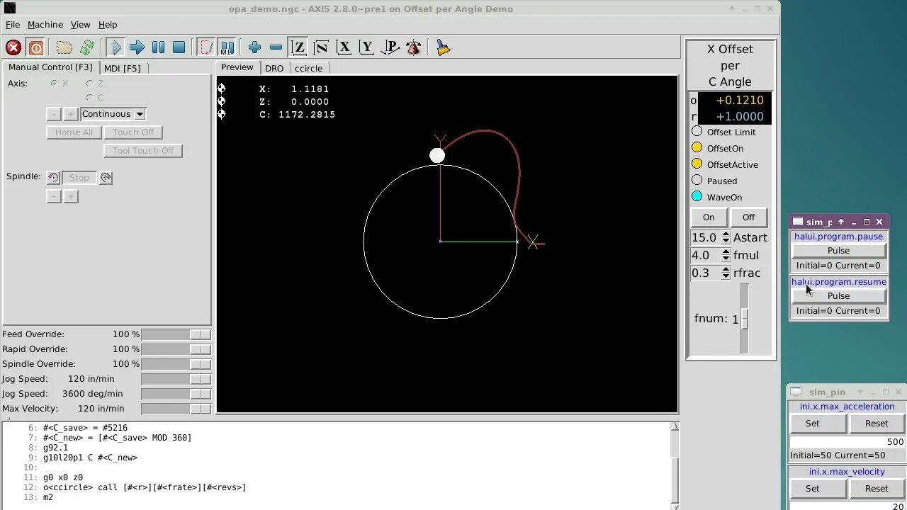 LINUXCNC для лазерного станка. Кинематические модули LINUXCNC. Подключение оптических линеек к LINUXCNC. Доступные кинематики движения LINUXCNC. Offset tool