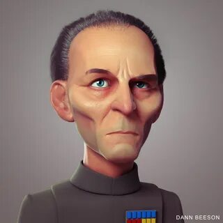 ArtStation - Grand Moff Tarkin, Dann Beeson Trek, Star Wars, Stars, Weapons...