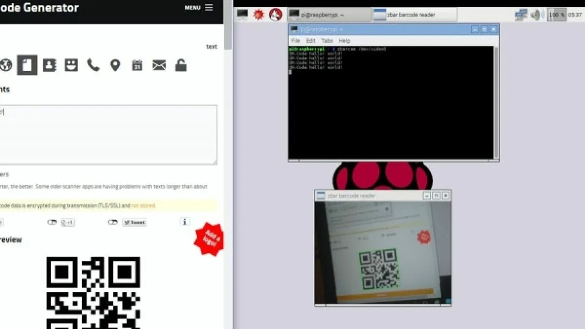 Qr code reader generator