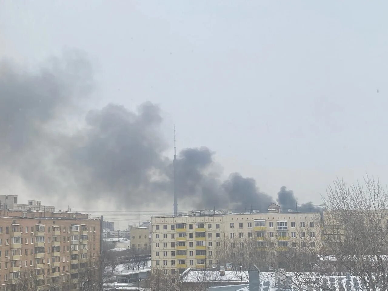Горит на северо востоке