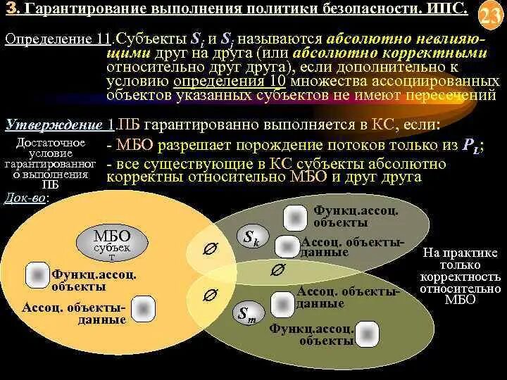 Оценка моделей безопасности. Политика и модели безопасности. Моделирование политики безопасности МБО. Политика и модели безопасности в компьютерных системах. Гарантирование.