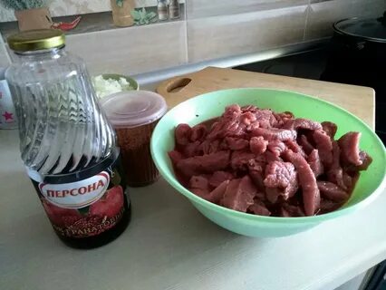 Свинина в гранатовом соке шашлык