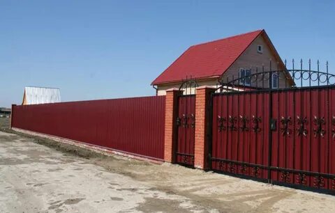 Металлический забор под ключ
