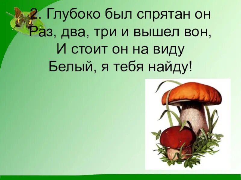 Чтение про грибы