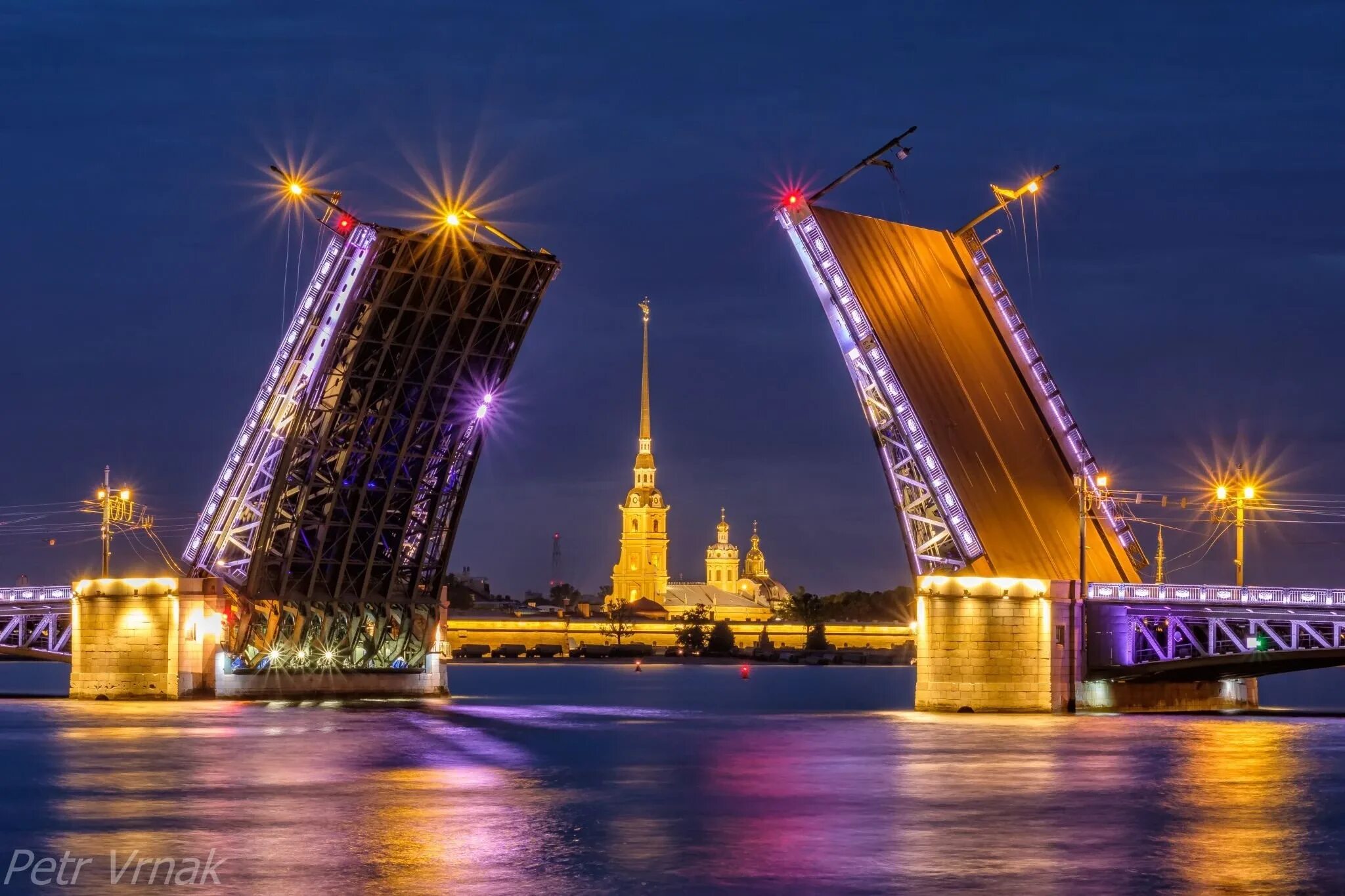 Спб самый большой. Palace Bridge.