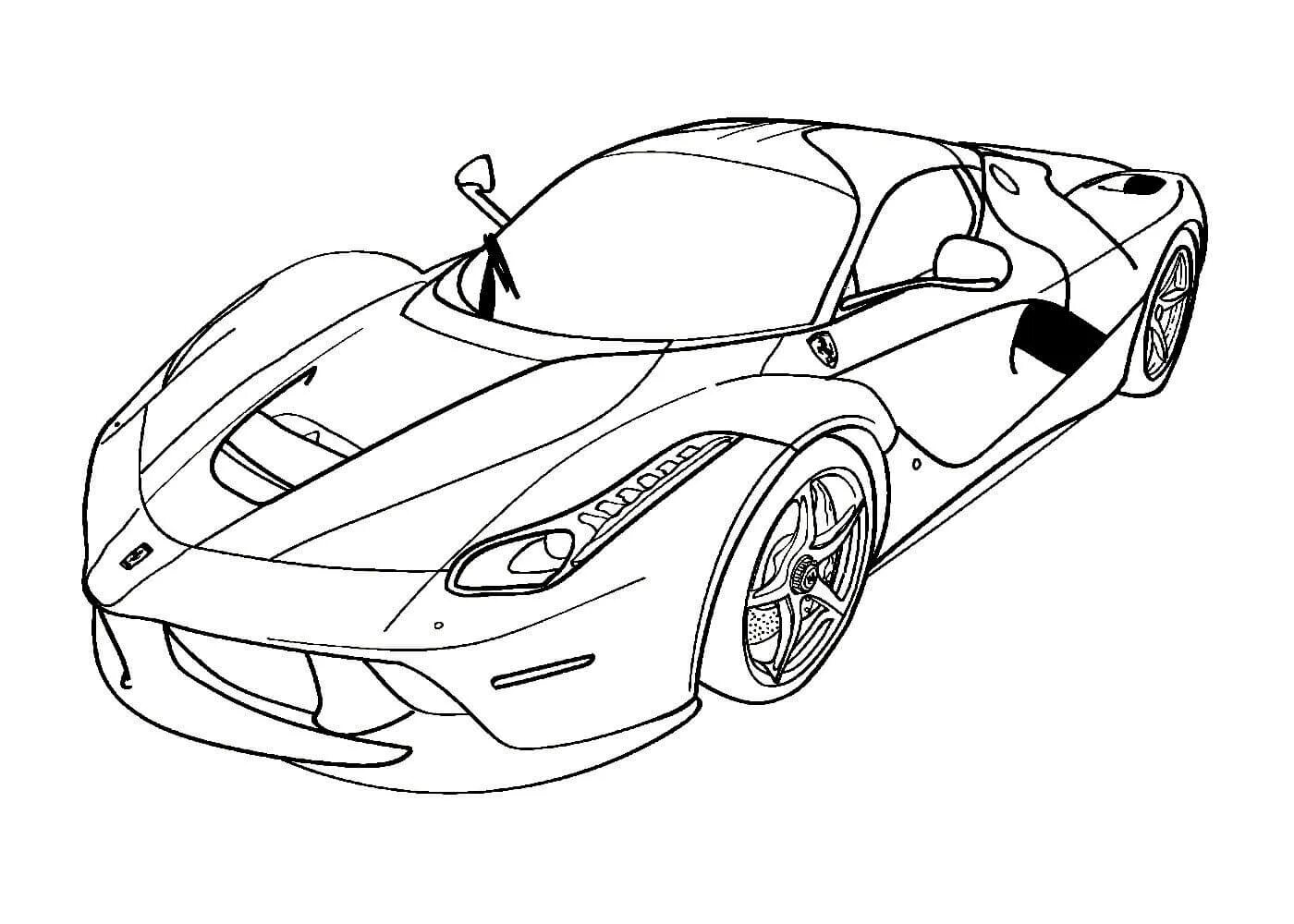Раскраски для мальчиков 9 10 лет распечатать Раскраска McLaren 650S GT3 распечатать бесплатно