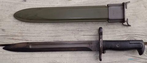M1 Garand bayonet with cover for sale.